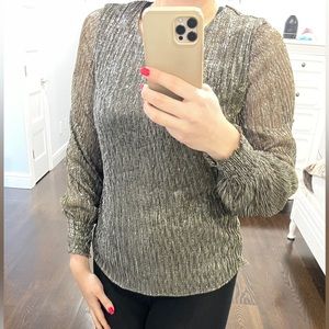 Banana Republic🖤Blouse dressy/shimmer/holidays/cocktail/metallic